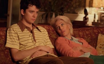 "Sex Education" mit Asa Butterfield und Gillian Anderson auf Netflix. Foto: Sam Taylor / Netflix