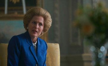 Gillian Anderson als Margaret Thatcher in The Crown. Foto: Netflix