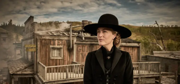 Gillian Anderson in The Abandons. Foto: Michelle Faye/Netflix © 2024